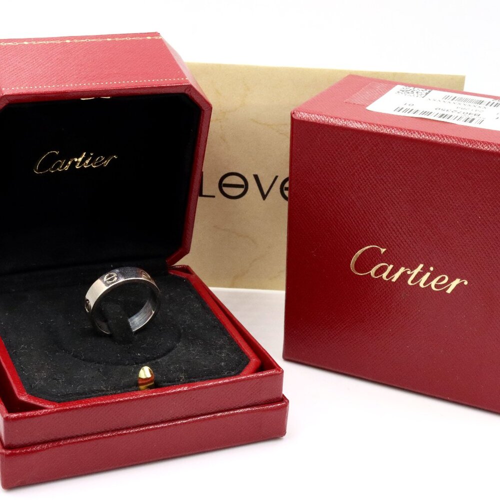 18kt White gold Cartier love ring 5mm